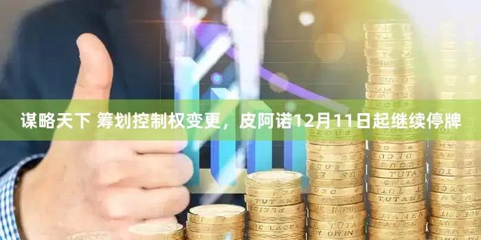 谋略天下 筹划控制权变更，皮阿诺12月11日起继续停牌